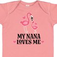 thumbnail image 4 of Inktastic Nana Loves Me Girl Flamingo Girls Baby Bodysuit, 4 of 5
