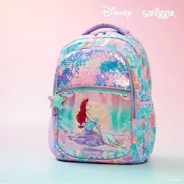 Smiggle Mochila Sirena Princesa Ariel shcoolbag Estuche De Lápices Bolsa De Almuerzo Estudiante Niño Y Niña Libros