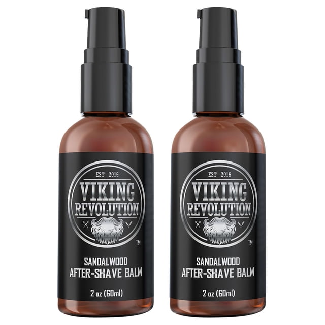 Bálsamo para después del afeitado Viking Revolution Luxury Sozes para hombres, paquete de 2