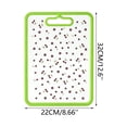 thumbnail image 3 of WIZUTIZ Printed Pattern Tempered Glass Kitchen Cutting Board with Hand Grip Scratch Resistant Dishwasher Safe Food Prep Chopping Mat Household Countertop Cooking Prep, 3 of 7