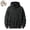 Black, variant on Men's 100% Cotton Vintage Washed Distressed Hoodie, Heavyweight Pullover Hooded Sweatshirt with Kangaroo Pocket, Loose Fit Casual Streetwear for Men