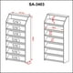 thumbnail image 5 of Zapatera Organizador Moderno Mod. PDC-36 Rústico, 5 of 6