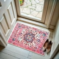 thumbnail image 3 of GLN Rugs Serik - Indoor, Machine Washable Area Rug - 2'x3' Turkish Pink Home Carpet, 3 of 10
