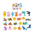 thumbnail image 1 of Xuanheng Early Education Matching Cartoon Puzzles Early Learning Educational Activity Marine Animals, 1 of 8
