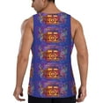 thumbnail image 3 of Fotbe Peace And Love Pattern Men's Quick Dry Workout Tank Top Gym Muscle Tee Fitness Bodybuilding Sleeveless T Shirt Breathable Workout Shirt-Medium, 3 of 9
