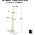 thumbnail image 2 of Gold Jewelry Tree Stand, Tiered Tabletop Display for Bracelets Necklaces, Large Capacity Storage with Scratch-Free Padded Base, Perfect Gift for Jewelry Lovers (Vintage Look), 2 of 6