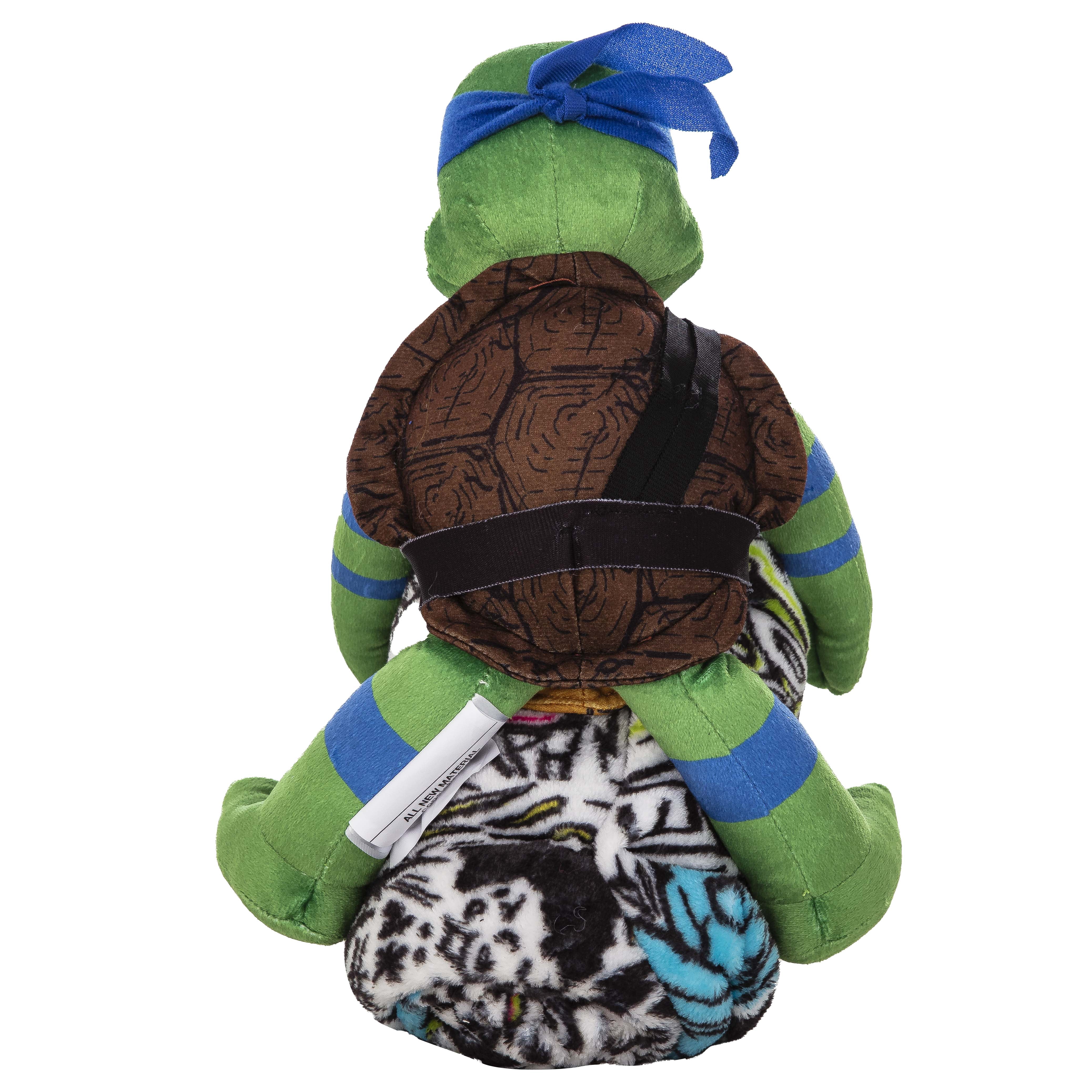 Teenage Mutant Ninja Tutles Sketched Out Kids Silk Touch Throw Blanket with Plush Hugger – Ultra Soft Plush Character Pillow for Kids