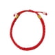 thumbnail image 2 of 12 pulseras de hilo rojo hechas a mano para mujer, con dijes trenzados, ajustables, para parejas (rojas), 2 of 5