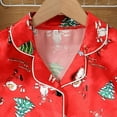 thumbnail image 5 of CAUYDY Toddler Girl Boy Christmas Pajamas Santa Claus Button Down 2 Piece Pajama Set Little Kids Christmas Pjs Nightgown(Red,18-24 M), 5 of 7