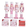 thumbnail image 4 of Uonlytech Christmas Desktop Nutcracker Nutcracker Puppet Assorted Color 4Pcs, 4 of 8