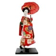 thumbnail image 4 of deevoka 12" Japanese Geisha Collectible Figurine Lady Statuette for Home Table Shelf Red, 4 of 9