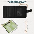 thumbnail image 3 of Small Wallet For Women Bifold Leather Pocket Coin Credit Card Holder With RFID Blocking Peony Flower Line Art Pattern, 3 of 6