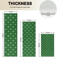 thumbnail image 4 of Green Christmas Snowflake Pattern Kitchen Rugs Sets Of 3,Kitchen Runner Rugs Non Skid Washable,Decorative Kitchen Floor Mats for Kitchen,Sink,Laundry,17"x30"+ 17"x47" + 17"x59", 4 of 6