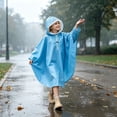 thumbnail image 3 of Fancifize Boys Girls Rain Jackets, Long Sleeve Hooded Raincoat, Kids Waterproof Windproof Outerwear 4-13 Years, 3 of 5