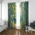 thumbnail image 3 of Forest Curtains For Bedroom, Jungle Woodland Drapes 2 Panels Set, Nature Landscape Blackout Curtains For Living Room Home Decor, Patterned Grommet Drapes 52"W x 63"L, 3 of 6