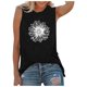 thumbnail image 1 of Gibobby Camiseta sin mangas para mujerO-cuello Girasol ImpresoPartyModa Top Camisas(Negro,CH), 1 of 4