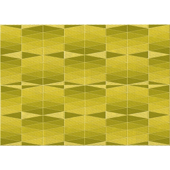 Ahgly Company Indoor Rectangle Patterned Rubber Ducky Yellow Area Rugs, 3' x 5'