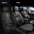 thumbnail image 3 of Fundas de asiento de coche CAROMOP 3D, de esponja gruesa, juego frontal universal, 3 of 9