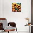 thumbnail image 3 of 10 Inch Wall Clock Battery Operated Silent Clock Decorative for Office, Kitchen, Outdoor, Living RoomHoney Bees Sunflower Floral Multicolor, 3 of 4