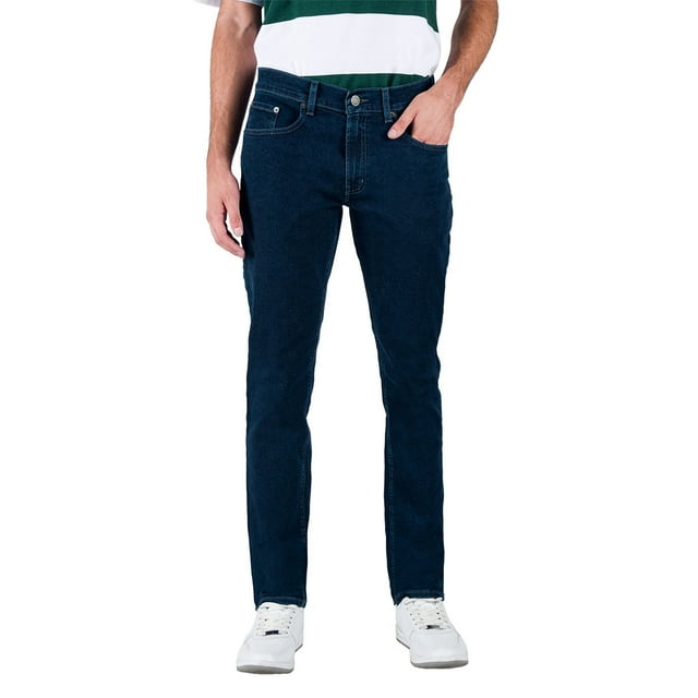 Jeans Oggi Hombre Corte Recto Slim Fit Azul Oscuro