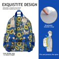 thumbnail image 5 of French Bulldog Sunflowers Floral Backpack for School,Cute School Bag,Schoolbag with Adjustable Shoulder Straps & Padded Back,15.25"x11.5"x5.25", 5 of 6