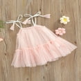 thumbnail image 3 of Robe Bébé Fille Sans Manches en Mesh Bretelles Réglables Vêtements, 3 of 7