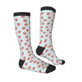 thumbnail image 3 of Balery Hand Drawn Strawberry Printed Novelty Socks Men's Women's Crew Socks Sports Socks Knee High Socks Cotton Socks Quirky and Cool Socks, 3 of 9