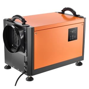 KFFKFF 70 déshumidificateur commercial avec tuyau d'évacuation, crawl portable Space Déshumidificateurs pour salle de stockage de sous-sol industriel, dégivrage automatique/drainage