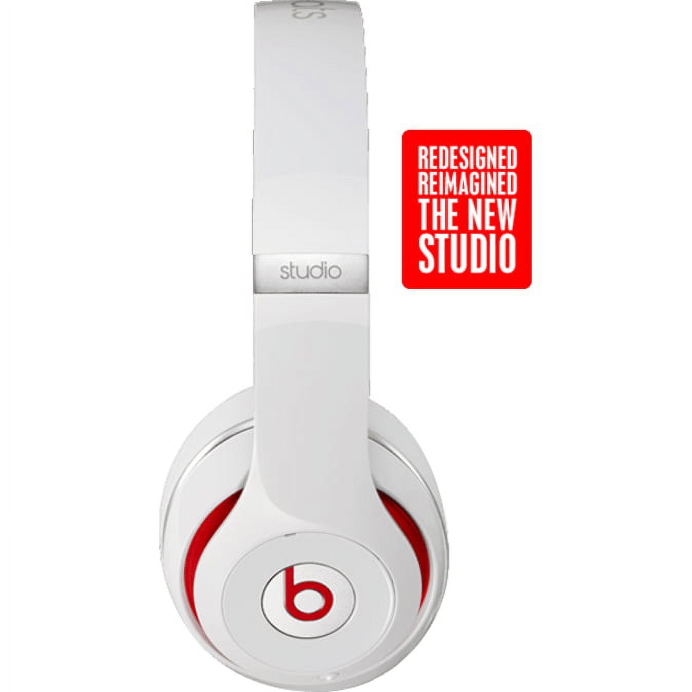 Beats by Dr. Dre Studio Wired Over-Ear Headphones - White Beats by Dr. Dre Studio Wired Over-Ear Headphones - White