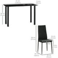 thumbnail image 3 of HOMCOM Ensemble de Table à Manger Ensemble Moderne de Table et Chaises de Cuisine 5 Pcs, 3 of 10