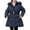 K-Navy, variant on Ulitacool Girls Spring Coats Long Sleeve Stylish Long Waist Winter Coat For Girls With Warm Filling And Detachable Hood Casual Wear Black 5-6 Years