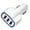 White, variant on 3-Port QC 3.0 Car Charger - 3.5A Fast Charging, Multi-Device Support, Smart IC Protection