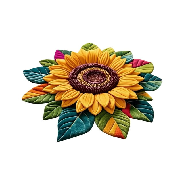 ERK 1Pcs 3D Floral Area Rug Non Slip Floor Mat For Living Room And Entryway