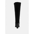 thumbnail image 5 of STREET-SLAY Antique Eyelets lace up Knee Boots In Black, 5 of 6