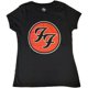 thumbnail image 1 of Foo Fighters - Camiseta Logotipo de Algodón para Mujer (Negro), 1 of 2
