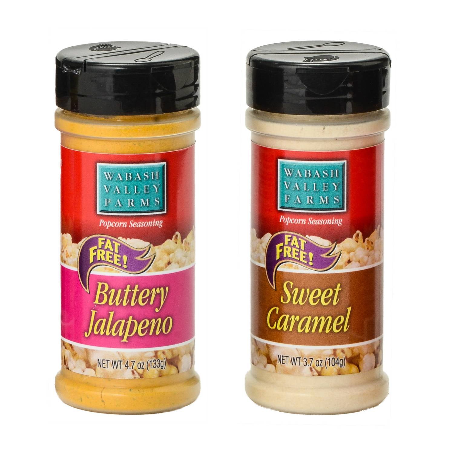 Popcorn Flavoring Set Two Shakers in Sweet Caramel and Buttery