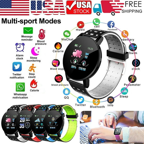 consumidor Paso portugués IP67 Waterproof Smart Watches Bluetooth Sport Activity Fitness Tracker  Pressure Heart Rate Monitor Camera Remote Control For Men Women Kids,  Intelligent Watch Smart Watch for Android - Walmart.com