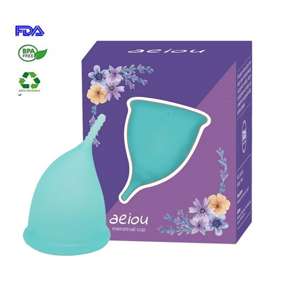 Reusable Menstrual Cup,Tampon and Pad Alternative,Soft and Flexible,Best Vaginal Period Cup for Heavy Flow and Beginners.