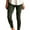 Dark Green, variant on Women's High-Waisted Stretchy Moto Jeggings Slim Fit, Comfortable, Stylish Biker Pants for Casual Wear