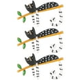 thumbnail image 2 of Broche en forma de gato, broche de 3 piezas, broche de animal hecho a mano, joyería de aleación, muy recomendado, 2 of 9
