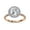 Rose Gold, variant on Halo Solitaire Engagement Ring for women, 1.85 Carat (ctw) Round Cut Lab Grown Diamond Ring In 14K White Gold Over Sterling Silver F-G-H, SI Quality Gifts For Her Ring Size-4