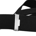 thumbnail image 4 of Buyless Fashion Suspenders for Men - 48" Elastic Adjustable Straps 1 1/4" - X Back - 5114-Black, 4 of 6