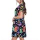 thumbnail image 2 of Disketp Colorful Animals para Vestido de Manga Corta para Mujeres, Vestidos de Verano para Mujeres, Casual y Holgado para la Playa, 2 of 6