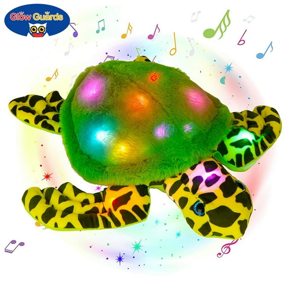 Glowing plush turtle toy music