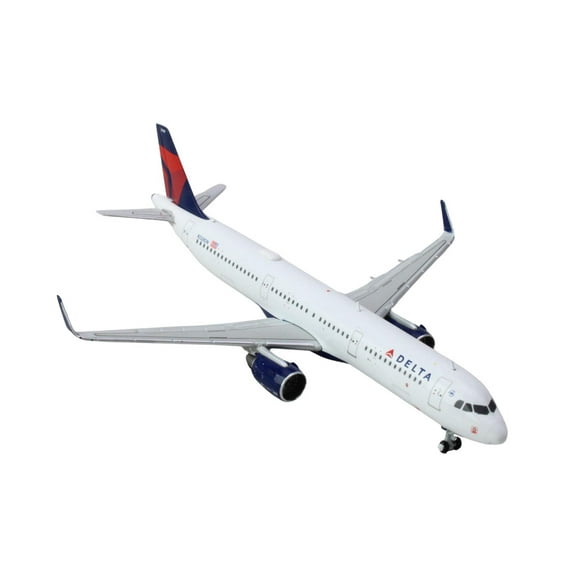 Airbus A321 Commercial Aircraft "Delta Air Lines" (N328DN) White with Red & Blue Tail 1/400 Diecast Model Airplane by GeminiJets