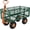 Green,Orange, variant on Heavy Duty Steel Garden Cart Wagon – 3-in-1 Utility, Removable Mesh Sides, 13" All-Terrain Wheels, 180° Rotating Handle – Ideal for Gardening Tools, Soil, Plants