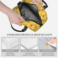thumbnail image 3 of Uemuo Honeycombs Printed Lunch Bag Lunch Box Reusable Insulated Lunch Tote Bag, Leakproof Thermal Cooler Sack Food Handbags Case High Capacity, 3 of 5