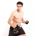 thumbnail image 7 of Etoshopy Anti Slip Fingerless Leather Black Weight Lifting Gloves, Size L, 7 of 7
