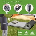 thumbnail image 5 of Colchón de espuma viscoelástica para camping de 2.5 pulgadas, almohadillas para cuna, individual, pequeño, portátil, enrollable, para acampar, con fondo impermeable y antideslizante, tapete para auto, 5 of 5