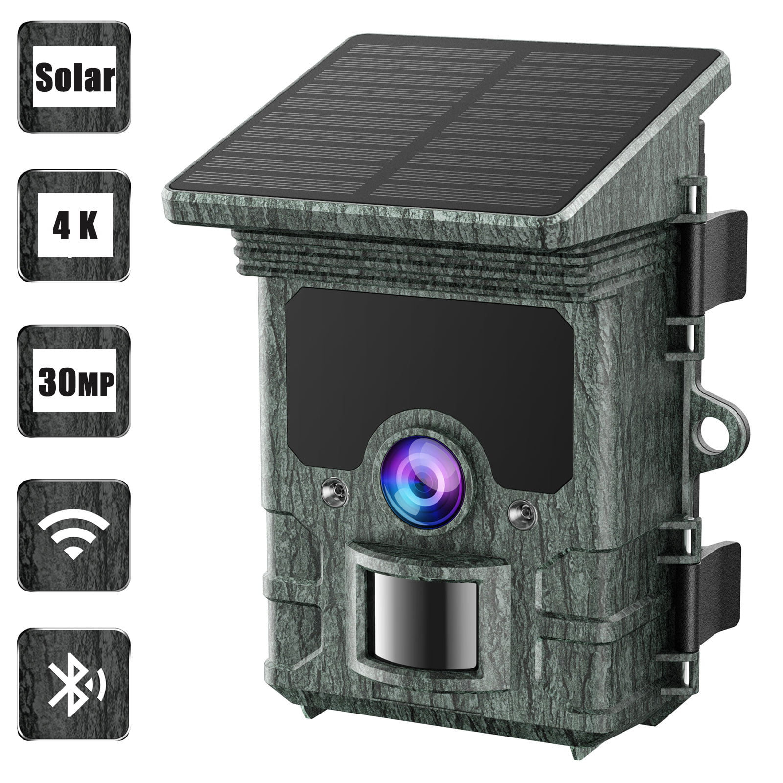 Hidden Camera Photo-Traps Game Camera Battery Solar Panel Charger External Solar Power Panel for Wild Trail Camera for Wildlife Monitoring